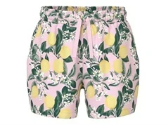 Lyserøde shørts med citronprint og bindebånd fra Name It 13215235